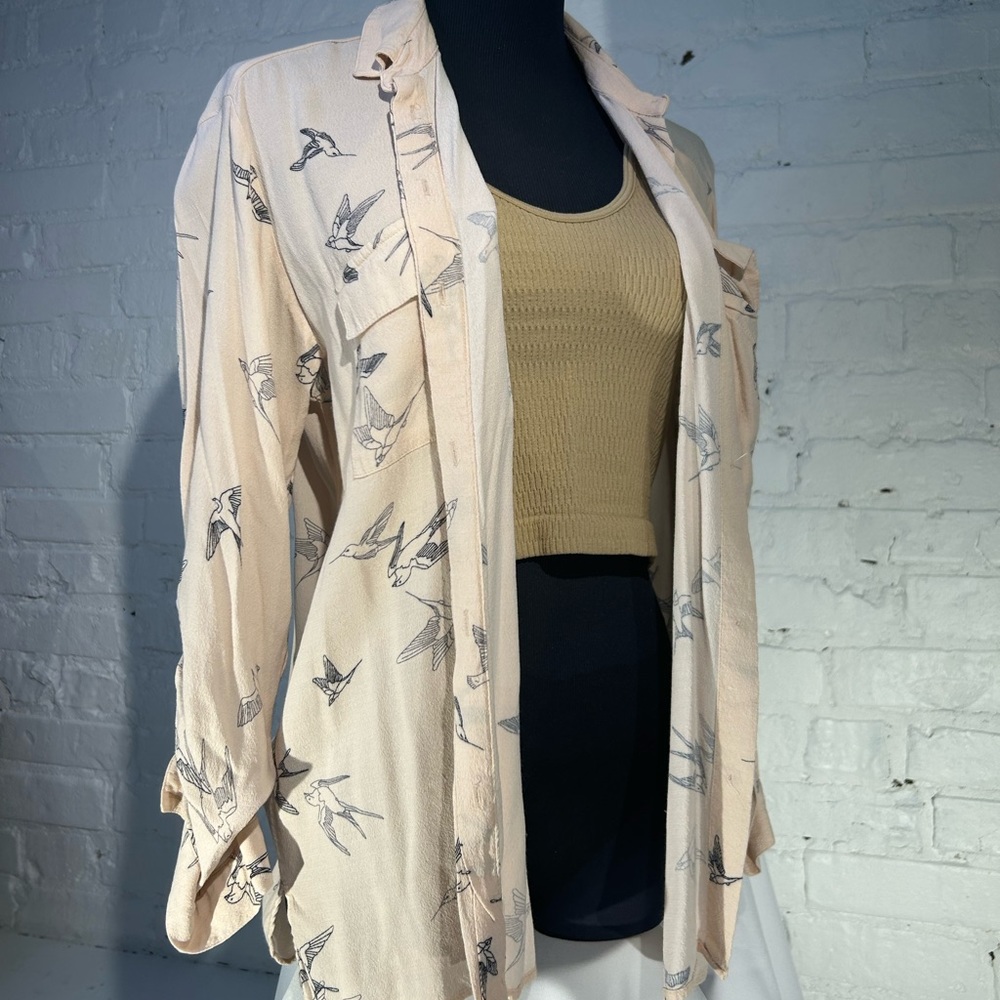 Zara Bird Button Down